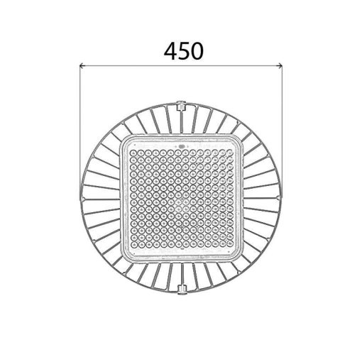 đèn nhà xưởng ufo oem philips 200w thương hiệu hkled