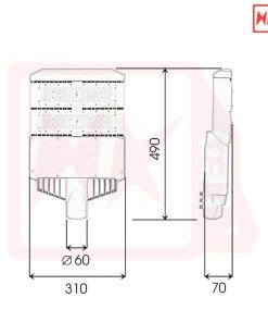 Đèn đường LED OEM Philips M11 - 100W - Thương hiệu HKLED