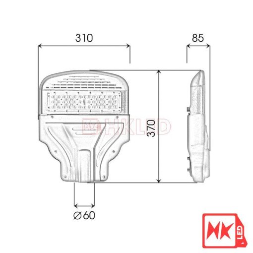 Đèn đường LED OEM Philips M13 SMD 50W - Thương hiệu HKLED