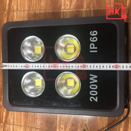 Đèn pha LED vuông 200W IP66 - Thương hiệu HKLED