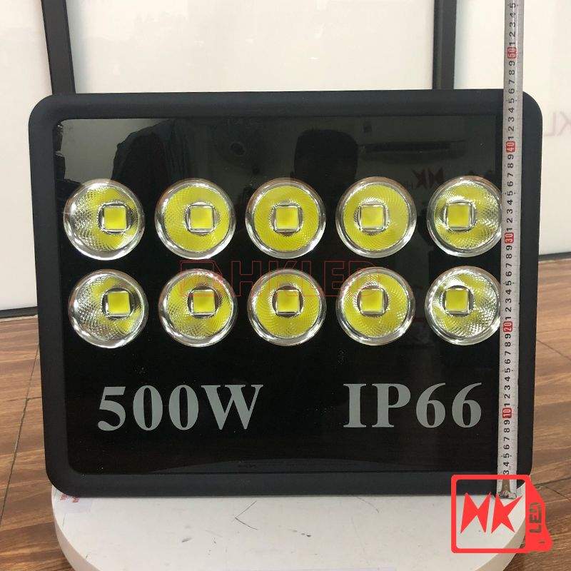 Đèn pha LED vuông 500W IP66 - Thương hiệu HKLED