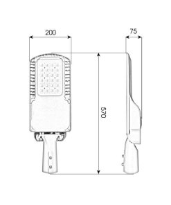 Đèn LED đường phố M22 - 100W