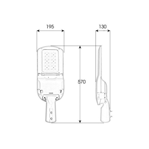 Đèn LED đường phố M23 - 50W